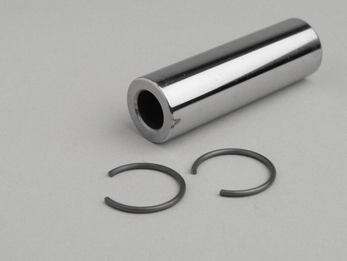 Gudgeon pin incl. cir clips -MALOSSI Ø15x9x50mm for cylinder 139/166/177cc Sport, MHR- Vespa PX80, PX125, PX150, Sprint150 (VLB1T), TS125 (VNL3T), GT125 (VNL2T), GTR125 (VNL2T)