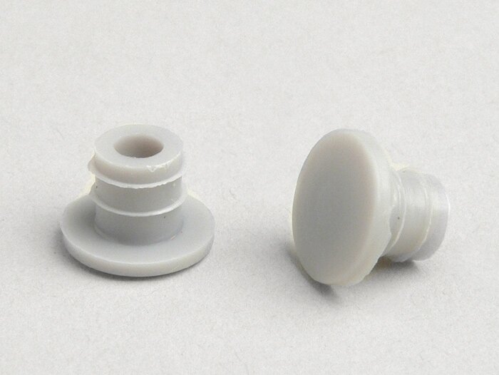 Front frame grommet -VESPA- Vespa V50, V90, PV, GL, GT, GTR, TS, Sprint, Rally, SS180, T4, VNA, VNB - grey