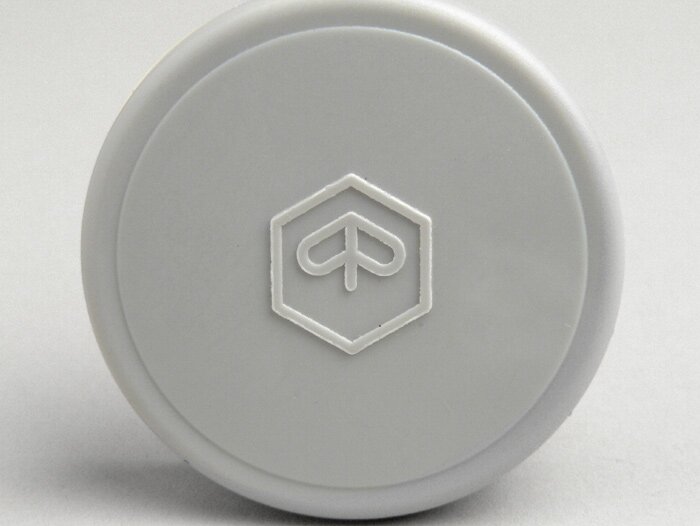 Bisel del velocímetro - CALIDAD OEM - V50 con velocímetro redondo - logotipo hexagonal - gris