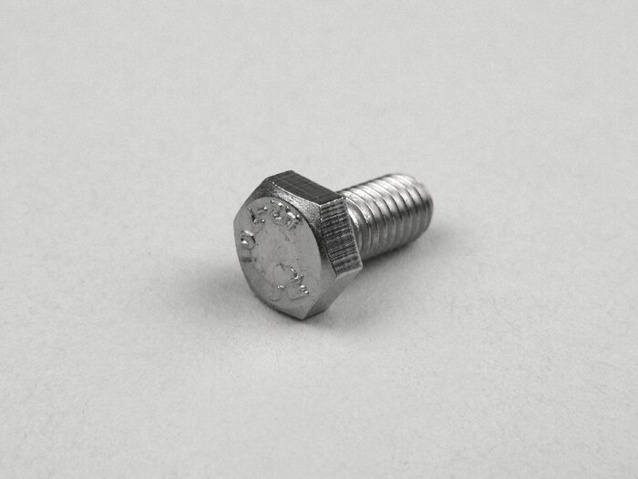 Tornillo -DIN 933- M6 x 12mm - acero inoxidable (utilizado para el soporte del asiento Vespa PX)