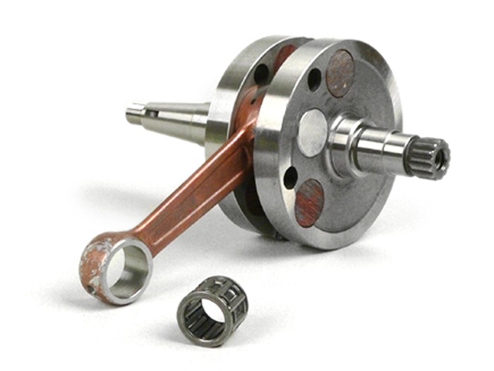Crankshaft -CASA LAMBRETTA- Lambretta J50, Lui 50 - used with needle bearing on the alternator side