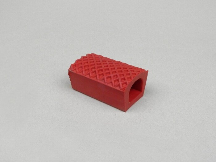 Brake pedal rubber -OEM QUALITY- Vespa Rally180 (VSD1T), Rally200 (VSE1T), Sprint150 (VLB1T), GT125 (VNL2T), GTR125 (VNL2T), GL150 (VLA1T) - red