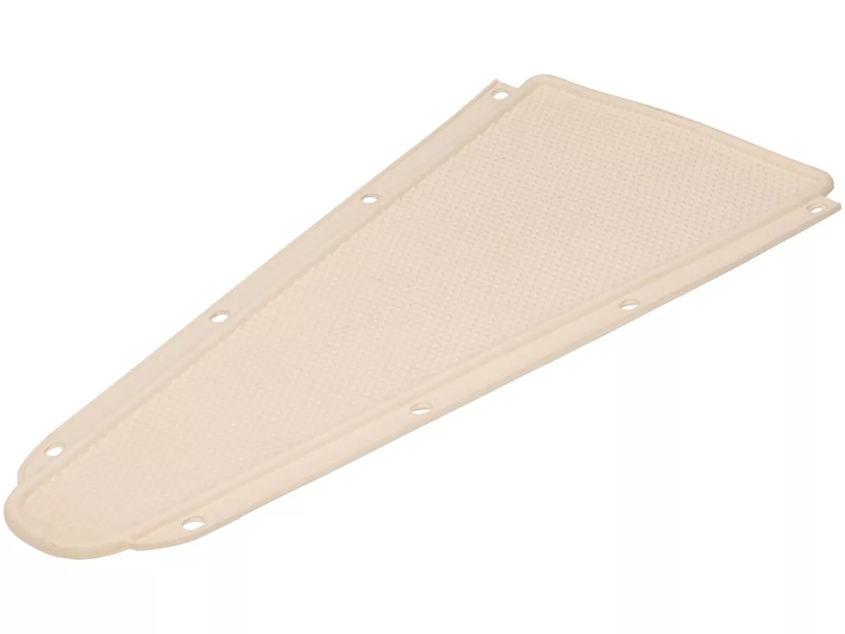 Alfombrilla de acceso - CALIDAD OEM - Vespa Rally180 (VSD1T), Rally200 (VSE1T), Sprint150 (VLB1T), TS125 (VNL3T), GT125 (VNL2T), GTR125 (VNL2T), SS180 (VSC1T), GS160 / GS4 (VSB1T), Super, VNA, VNB, VBA, VBB - Blanco