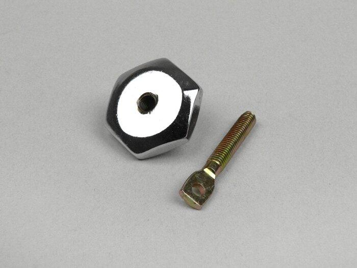 Nut for petrol tank cap - knurled nut -OEM QUALITY- Vespa V50, V90, SS50, SS90, PV125, ET3, VNA, Super, GL150 (VLA1T), GT125 (VNL2T), GTR125 (VNL2T), TS125 (VNL3T), Sprint150 (VLB1T), Rally180 (VSD1T), Rally200 (VSE1T), SS180, PX, PK - chrome