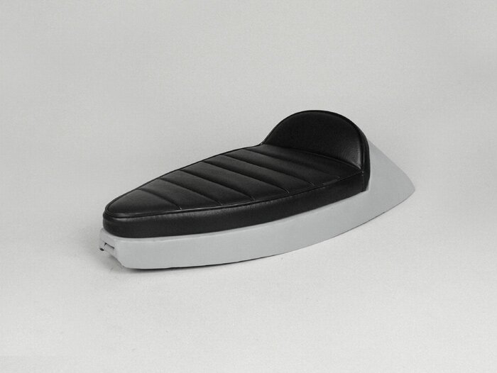 Seat -SSC- Vespa PX125, PX150, PX200 -  black