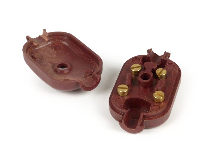 Junction box engine -OEM QUALITY- Vespa VBA1T, VBB1T - VBB2T (-216488), GL 150 (-070721) - external high tension coil - brown