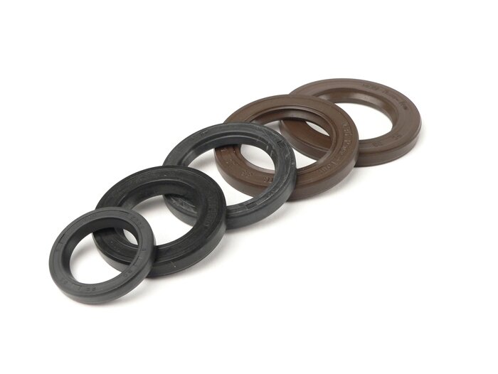 Oil seal set -MB Developments- Lambretta LI 125-150 (series 2-3), LIS, SX, TV (series 2-3), GP/DL - crank shaft oil seals FKM