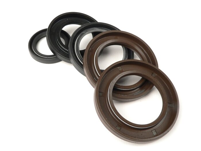 Oil seal set -MB Developments- Lambretta LI 125-150 (series 2-3), LIS, SX, TV (series 2-3), GP/DL - crank shaft oil seals FKM