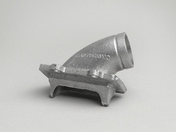 Intake manifold -GRAN TURISMO- Lambretta GT186 - GT240 - CS=Ø34mm (carburetors Ø28-30mm - PHBH, VHSH, PWK28, TMX30, Smartcarb 26-28)