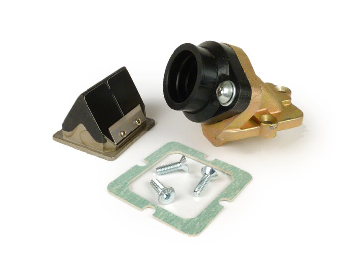 Inlaatspruitstuk -EVERGREEN Imola- Lambretta 186 ccm Imola - AW=Ø34mm (carburateur Ø28-30mm - PHBH, VHSH, PWK28, TMX30, Smartcarb 26-28)