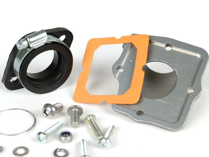 Intake manifold -MB DEVELOPMENTS, flange type TS1- Lambretta - CS Ø = 40mm