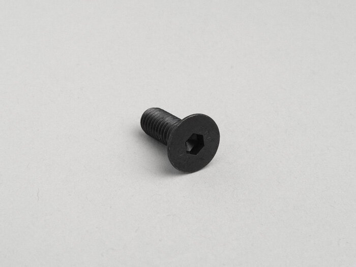 Inbusbout met verzonken kop -DIN 7991- M6 x 16mm (gebruikt voor afdekplaat kogellager krukas aandrijfzijde Lambretta LI, LIS, SX, TV (serie 2-3), DL, GP, J, Lui, gebruikt voor afdekplaat kogellager koppeling Lambretta A, B, C, LC, D, LD)