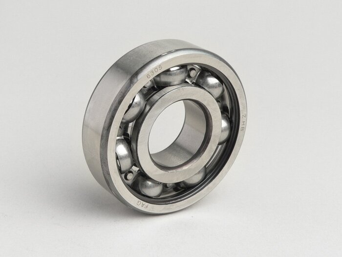Ball bearing -6305- (25x62x17mm) - (used for crankshaft, drive side Lambretta LI, LIS, SX, TV (series 2-3), DL, GP)
