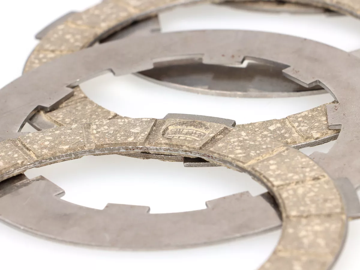 Clutch friction plate set -SURFLEX 4 friction plates- Lambretta (series 1-3) (incl. springs and steel plates)