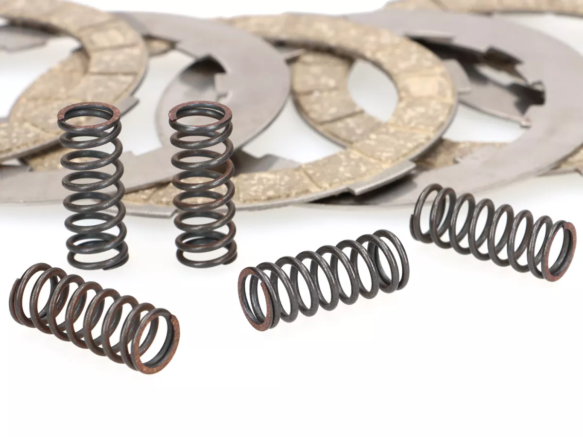 Clutch friction plate set -SURFLEX 4 friction plates- Lambretta (series 1-3) (incl. springs and steel plates)