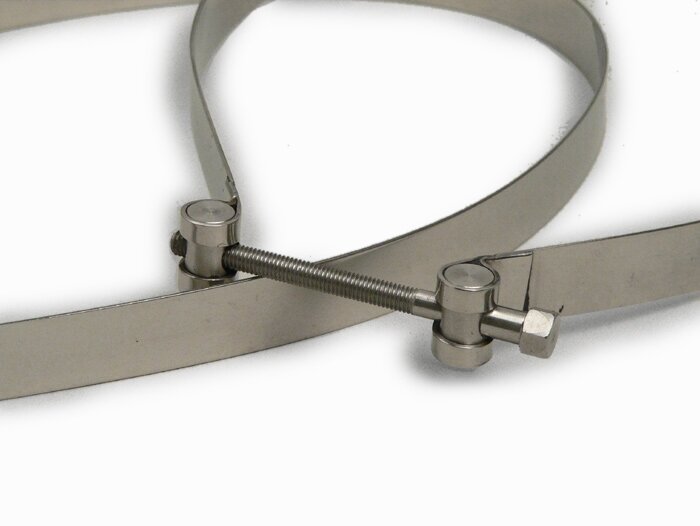 Sangle de réservoir -LAMBRETTA- LI, LIS, SX, TV (Serie 2-3), DL, GP - Inox vis de serrage