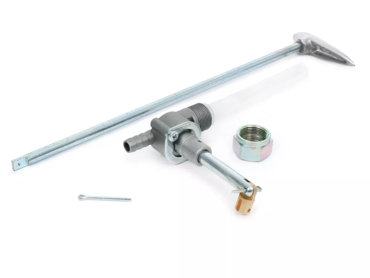 Fuel tap -FAST FLOW V2.0- Lambretta LI (series 3), LIS, SX, TV (series 3), DL, GP - with lever