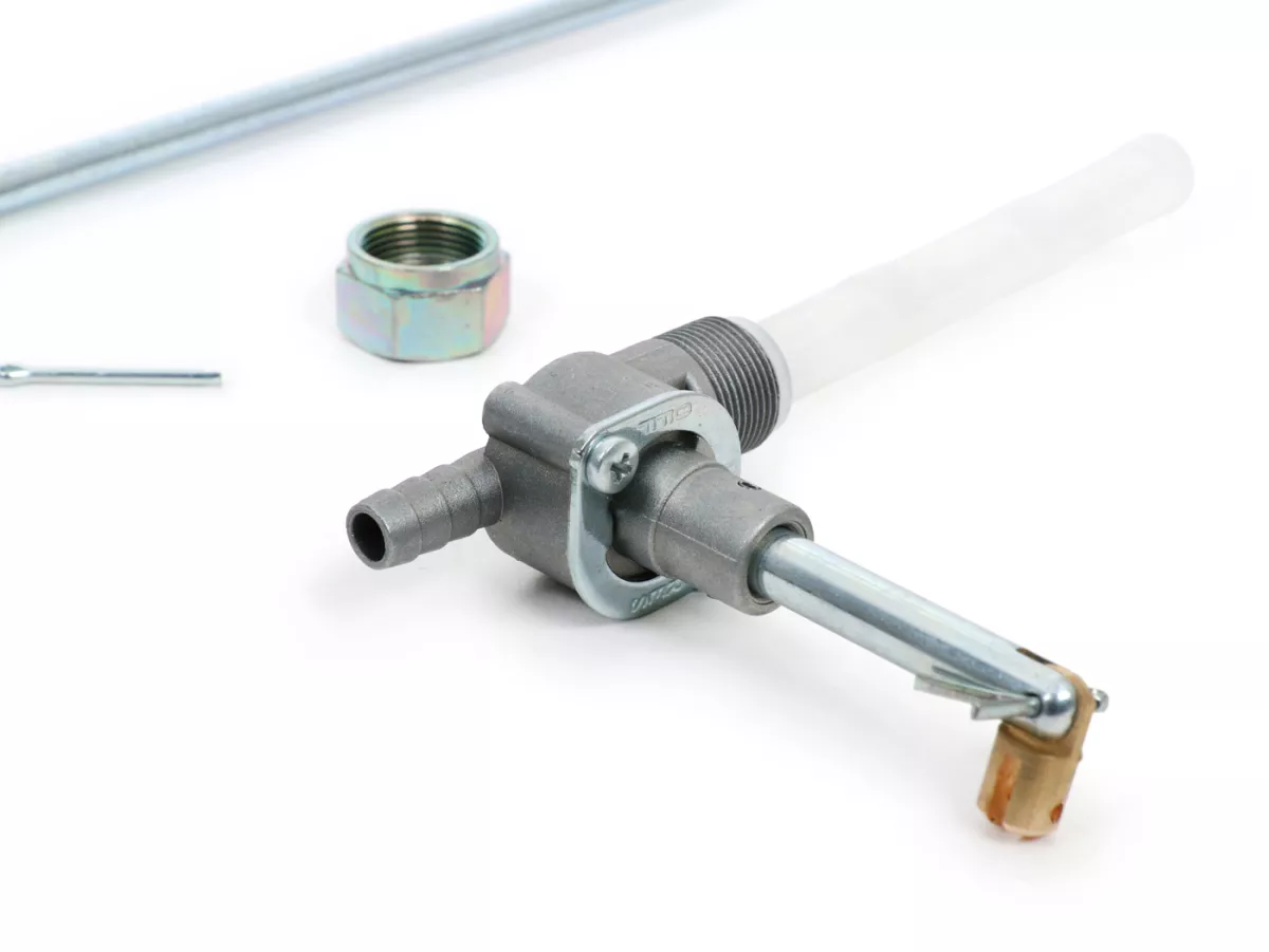 Fuel tap -FAST FLOW V2.0- Lambretta LI (series 3), LIS, SX, TV (series 3), DL, GP - with lever