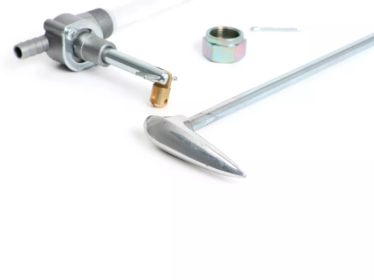 Fuel tap -FAST FLOW V2.0- Lambretta LI (series 3), LIS, SX, TV (series 3), DL, GP - with lever