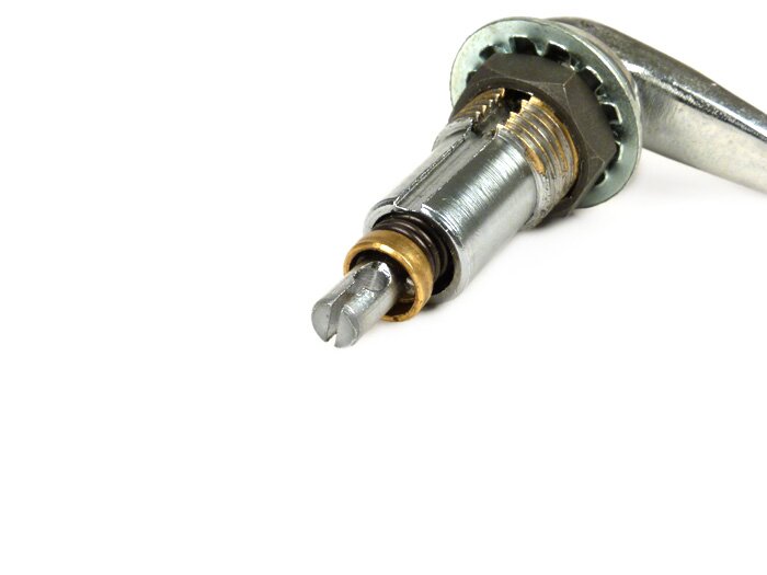 Choke mechanism at frame -LAMBRETTA- LI (series 3), LIS, SX, TV (series 3), DL, GP, J50, J100, J125 (not 50 Special) - chrome