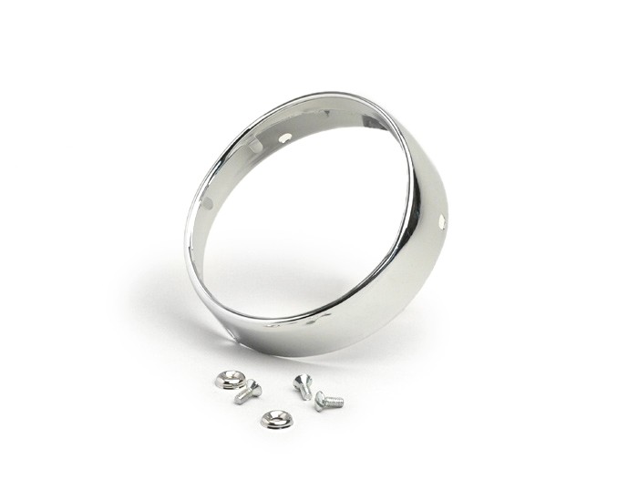 Cincin trim lampu depan -CASA LAMBRETTA, Ø = 115mm, CEV- Lambretta J125 (4 kecepatan)
