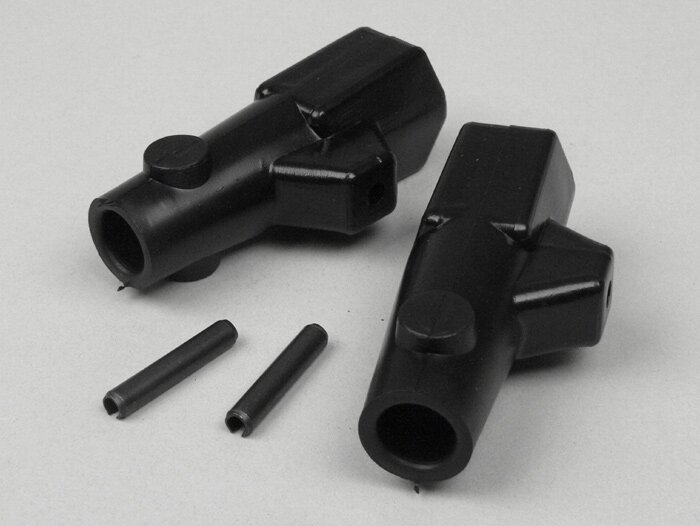 Pies de soporte -LAMBRETTA- J50, J100, J125, 50 DL - Negro