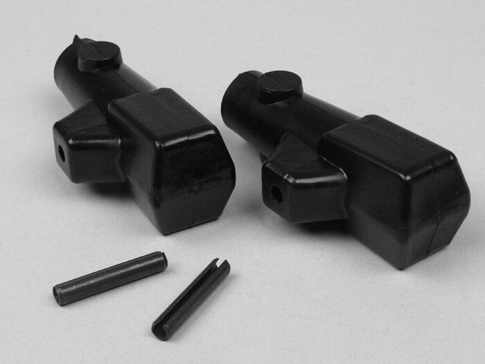 Pies de soporte -LAMBRETTA- J50, J100, J125, 50 DL - Negro