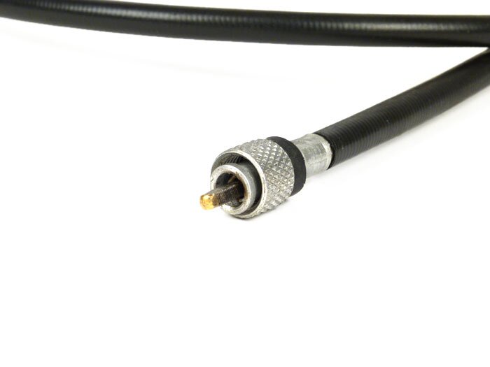 Speedo cable -IMPORT- Lambretta indian speedos LI (series 3), LIS, SX, TV (series 3), DL, GP - black