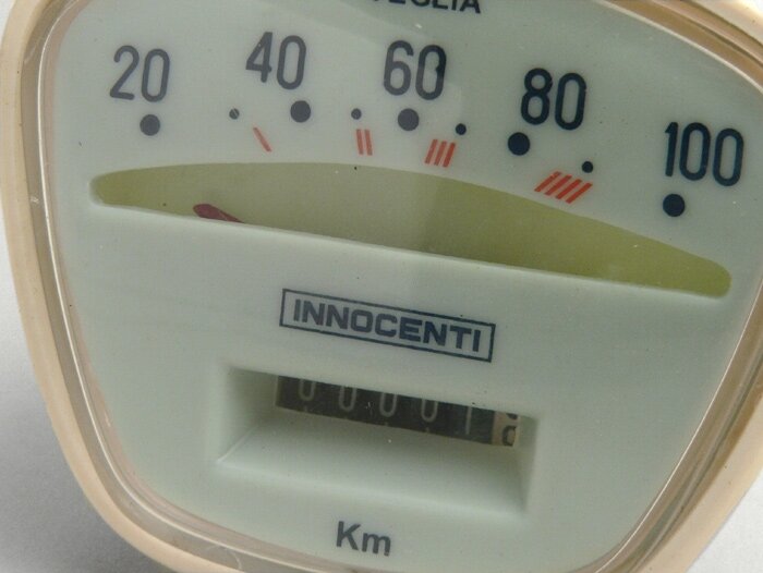 Snelheidsmeter -IMPORT- Lambretta- LI 125-150 (serie 3), LIS - 100km/h