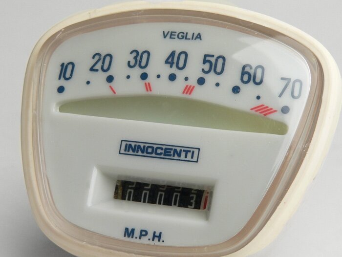 Speedo -IMPORT- Lambretta- LI (Serie 3), LIS, TV (Serie 3), SX 150 - 70mph