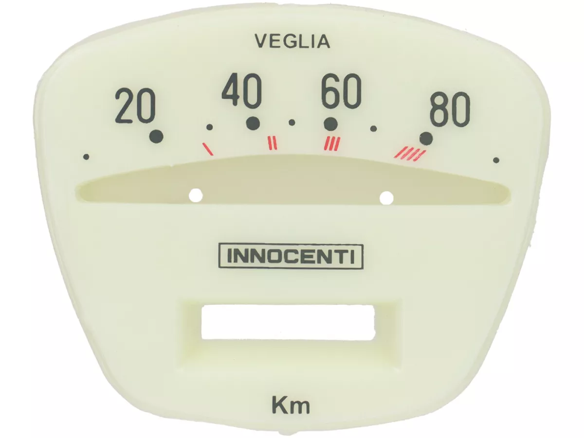 Dial speedometer -LAMBRETTA- LI 125 (Seri 3) - 80km/jam