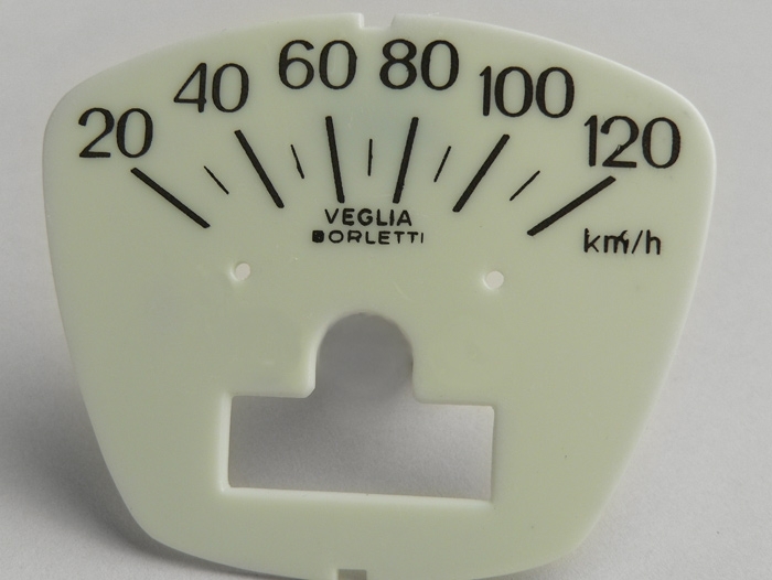 Speedo face -LAMBRETTA- DL 150, GP 150 - 120km/h