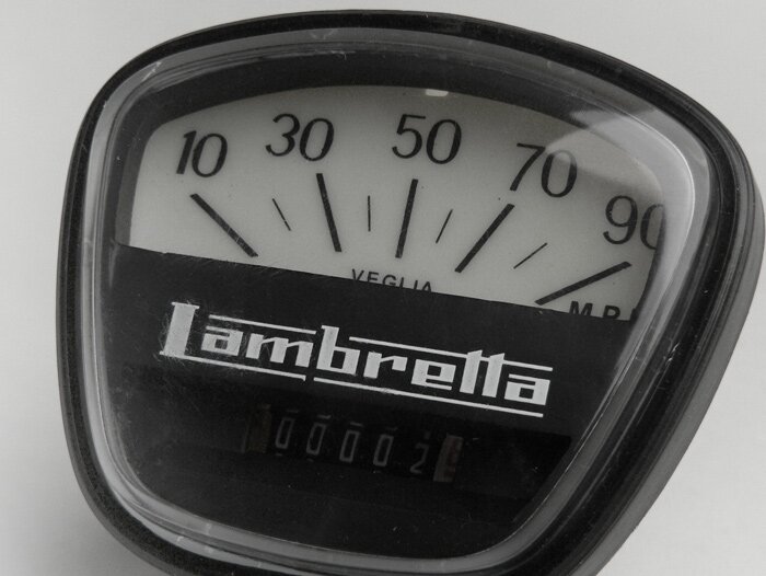 Tachimetro -LAMBRETTA- DL 200, GP 200 - 90 mph