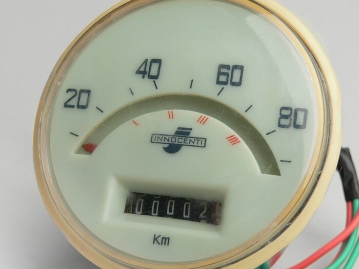Snelheidsmeter -IMPORT- Lambretta- LI 125 (Serie 2) - 80 km/u