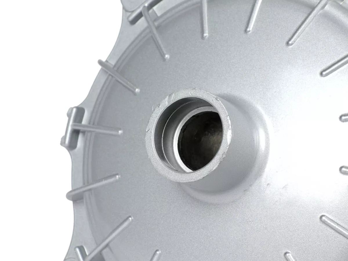 Front brake hub -UNI Auto- Lambretta LI (series 1-3), LIS, SX 150, TV (series 2), DL, GP - silver painted painted