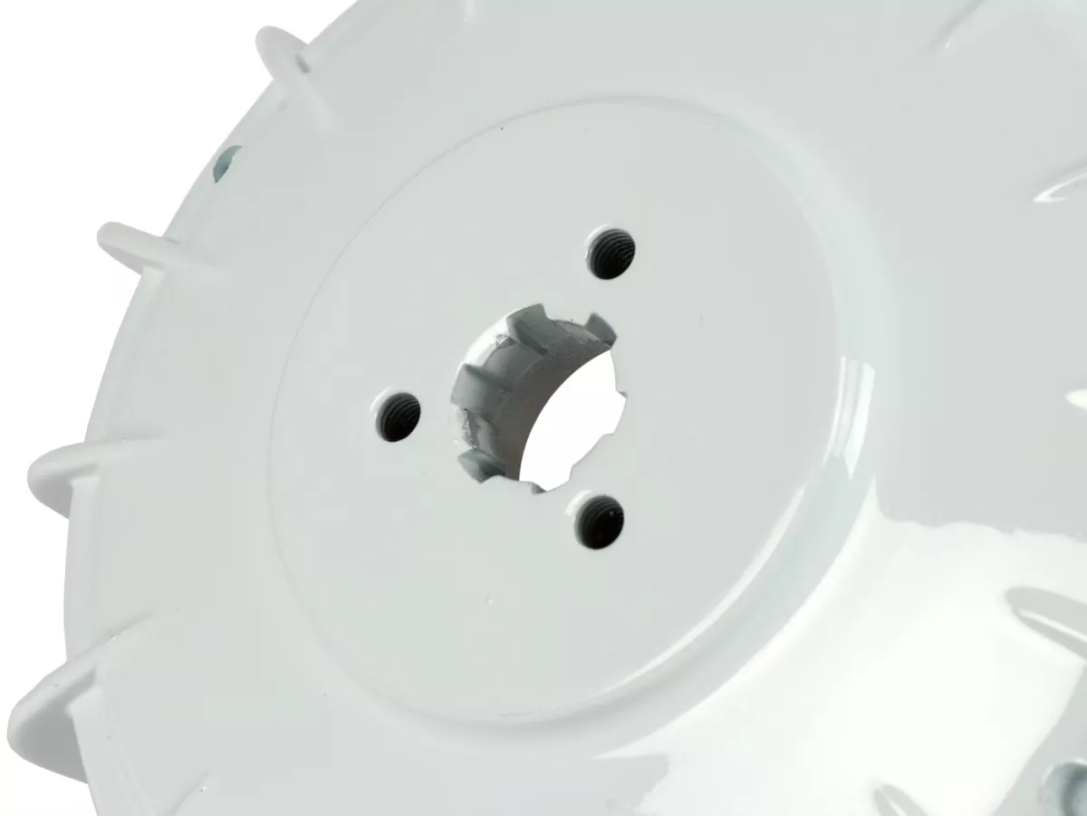 Tambor de freno trasero -UNI Auto- Lambretta LI (Serie 3), LIS, SX, TV (Serie 3), DL, GP - pintado blanco