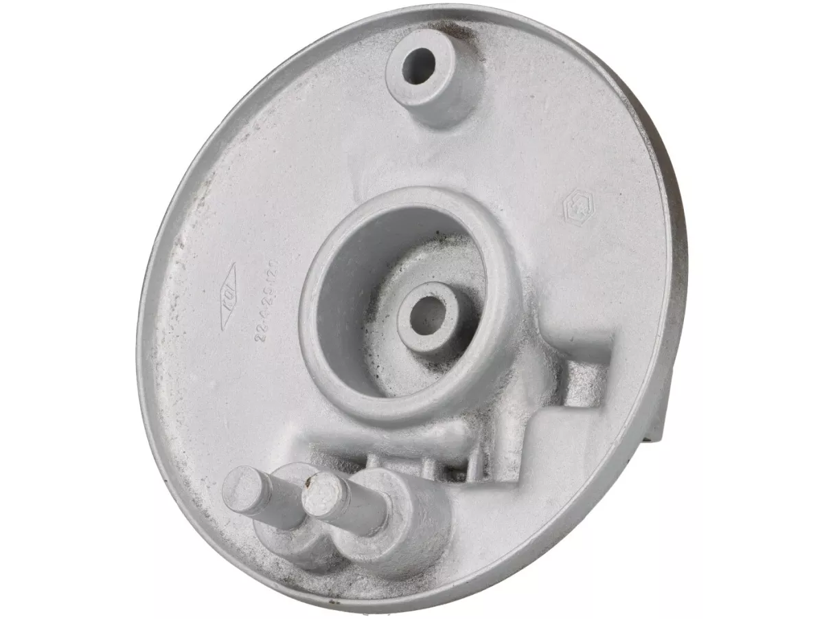 Front hub back plate -LAMBRETTA drum brake- LI (series 1-3), LI S, SX 150, GP 125-150, DL 125-150, GP 200 (Indial models)