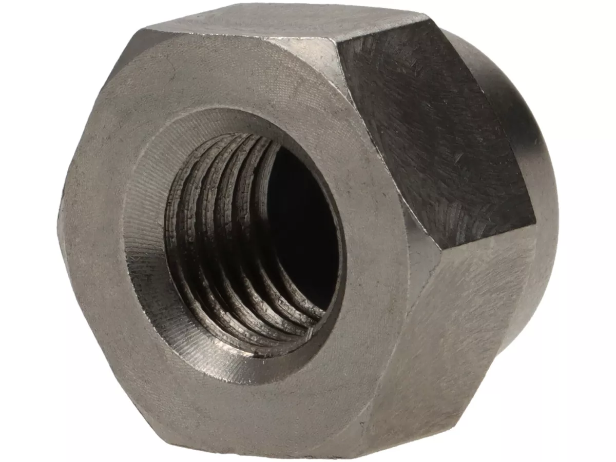 Tuerca de sombrerete -DIN 986- M12 x 1,50 (utilizada para eje de rueda delantera Lambretta LI, LIS, SX, TV, DL, GP, J) - acero inoxidable