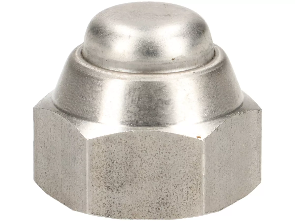 Tuerca de sombrerete rueda trasera M16 -LAMBRETTA- LI, LIS, SX, TV (series 2-3), DL, GP - acero inoxidable