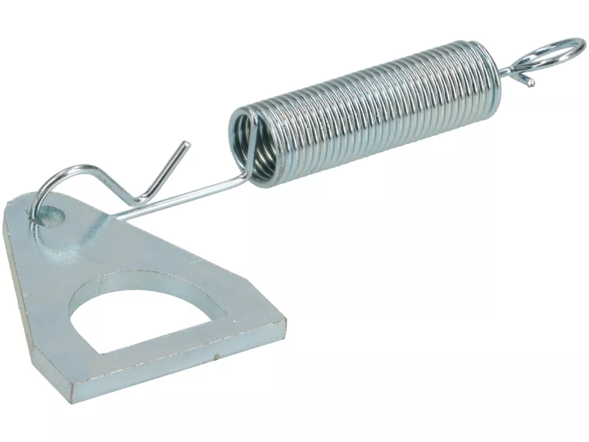 Tool bag spring and hook plate -LAMBRETTA- LI, LIS, SX, TV (serie 2-3), DL, GP