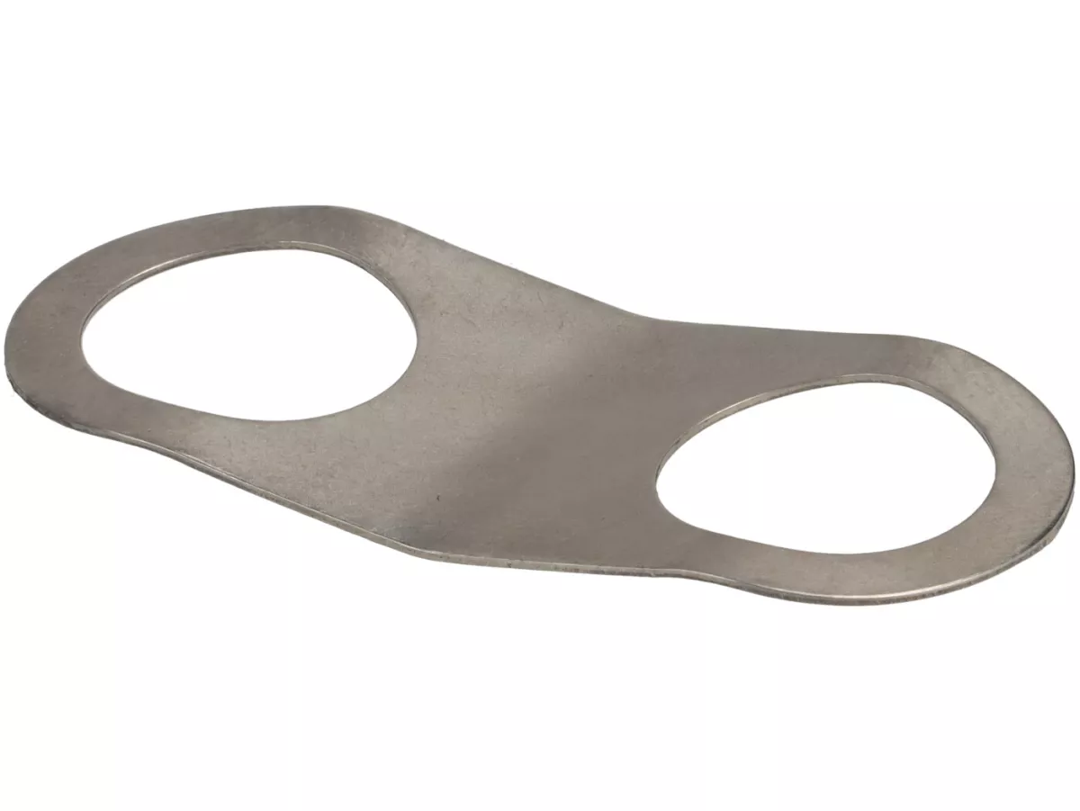 Brake shoe locating spring plate -CASA LAMBRETTA- Lambretta LI, LIS, SX, TV (series 2, series 3)