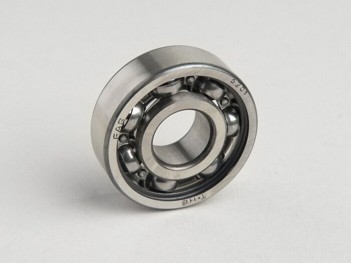 Ball bearing -6201- (12x32x10mm) - (used for front wheel, all Lambretta models, Vespa PX (-1982) - gearbox Lambretta A, B, C, LC, D, LD)