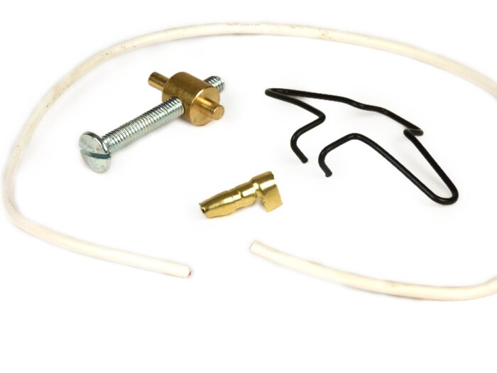 Set earth wire and screw adjuster spring for headlight -LAMBRETTA- LIS, SX, TV (series 3), DL, GP