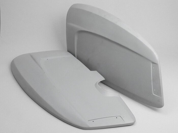 Side panel set -IMPORT- Lambretta SX 150 (since 09.1968), LI S (since 09.1968) - metal