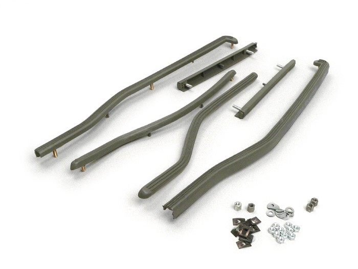 Set strip tapak belakang -LAMBRETTA- LI (Seri 3), LIS, SX, TV (Seri 3) - Abu-abu