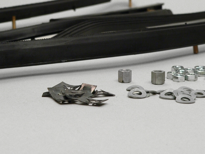Set strip tapak belakang -LAMBRETTA- DL, GP- Hitam
