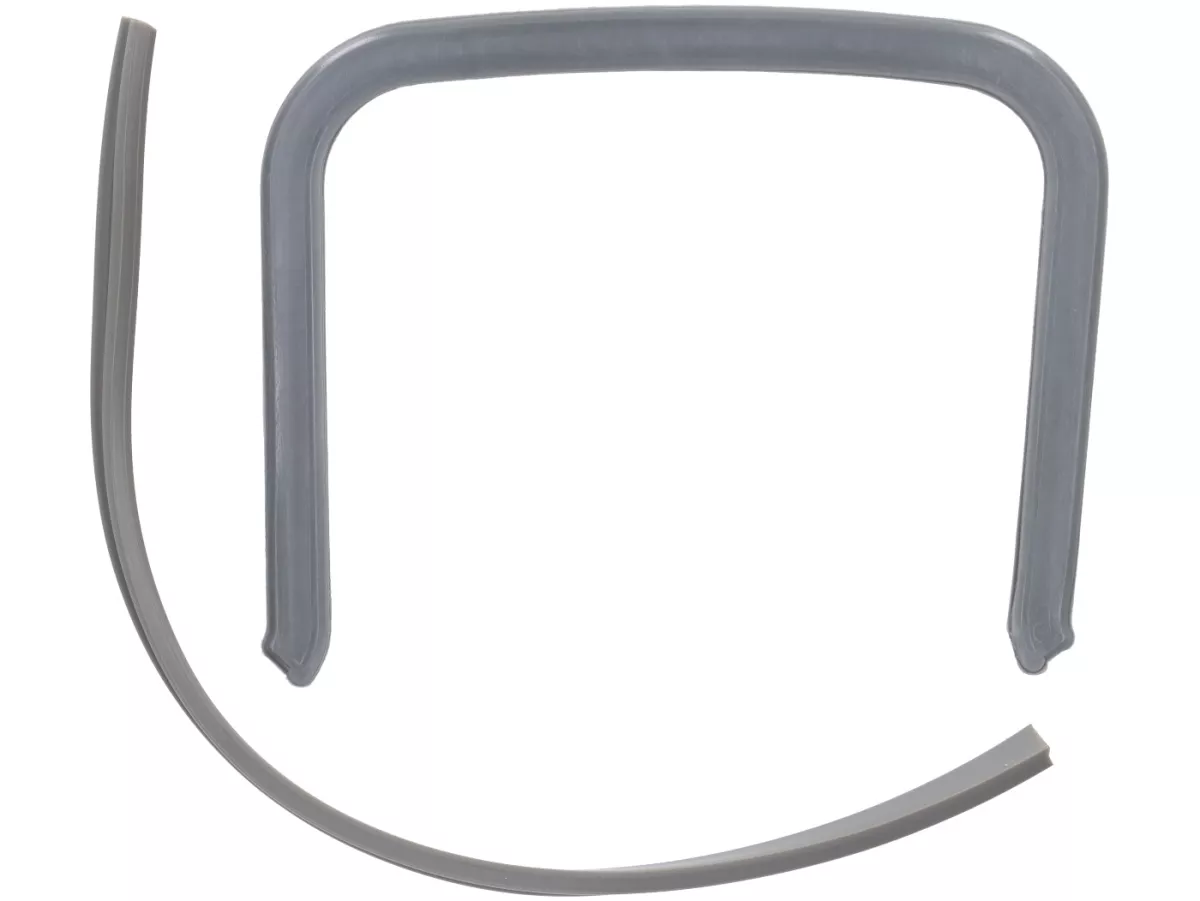 Pair of rubbers bridge piece/frame/legshield -LAMBRETTA- Lambretta LI (series 1-2), TV (series 1-2) - grey