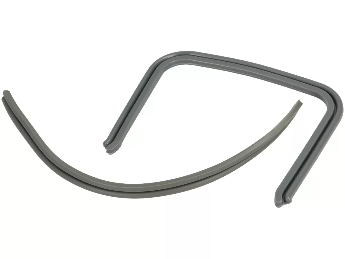 Pair of rubbers bridge piece/frame/legshield -LAMBRETTA- Lambretta LI (series 1-2), TV (series 1-2) - grey