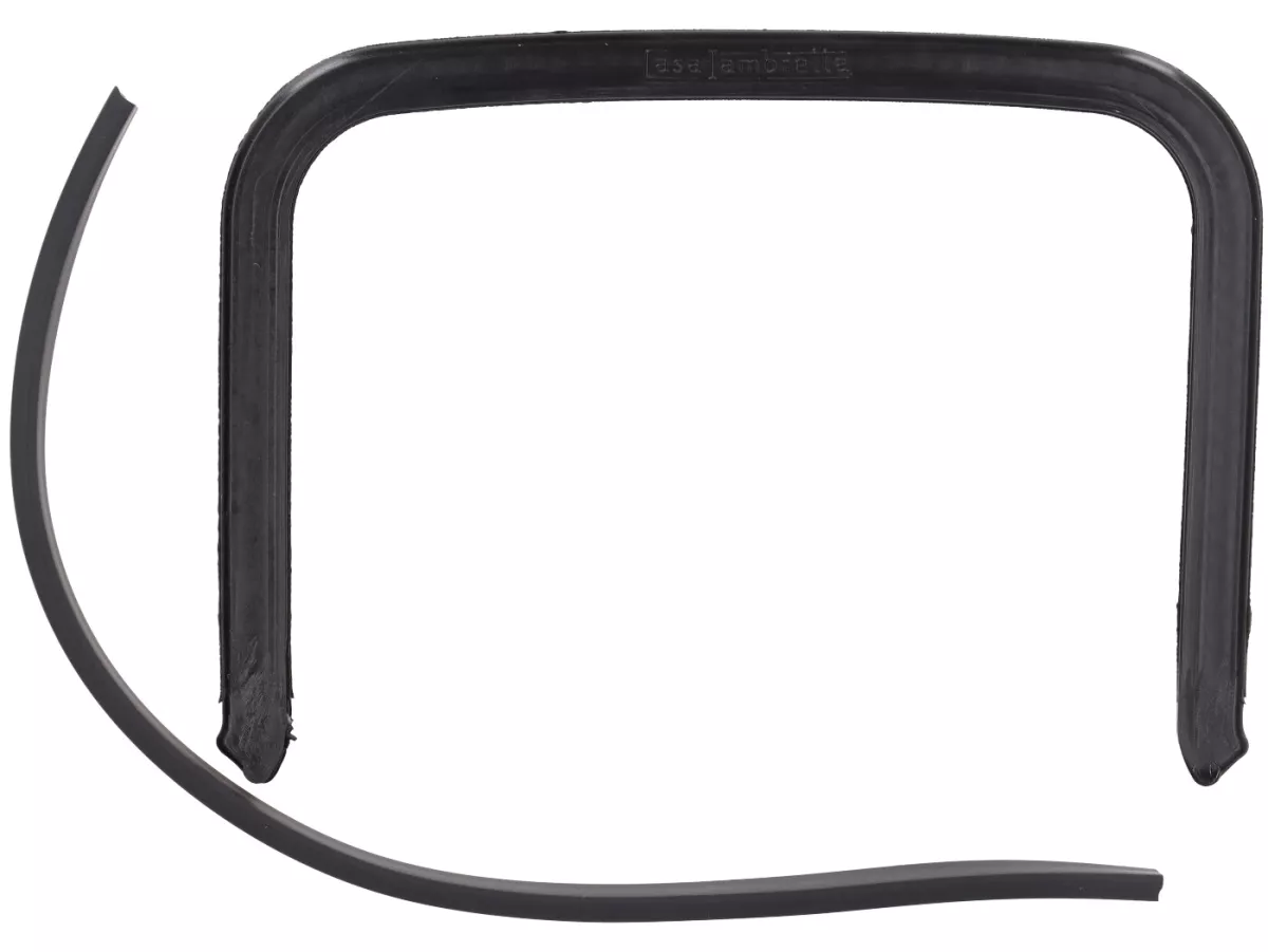 Set karet bagian jembatan/rangka/perisai kaki -LAMBRETTA- Lambretta DL, GP - Hitam