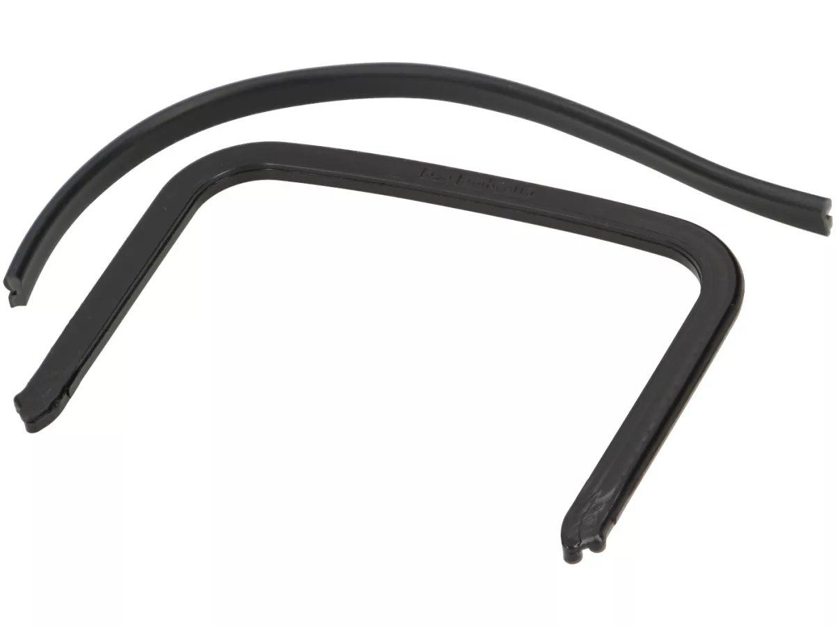 Set karet bagian jembatan/rangka/perisai kaki -LAMBRETTA- Lambretta DL, GP - Hitam
